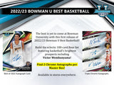 2022-23 Bowman University's Best Basketball Hobby Box
