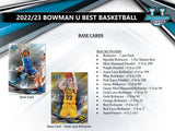 2022-23 Bowman University's Best Basketball Hobby Box Opened Live