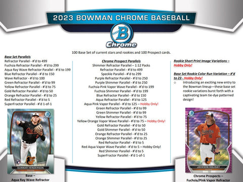 2023 Bowman Chrome Baseball Hobby Mini-Box Opened Live
