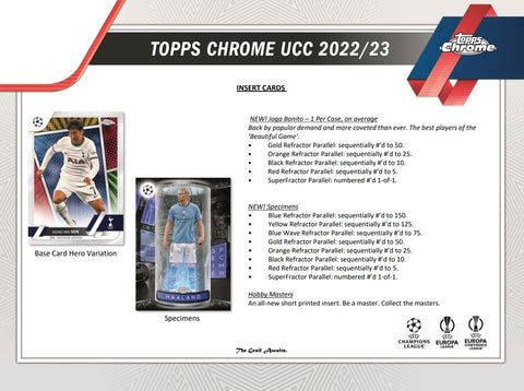 2022-23 Topps UEFA Club Competitions Chrome Soccer Hobby Box