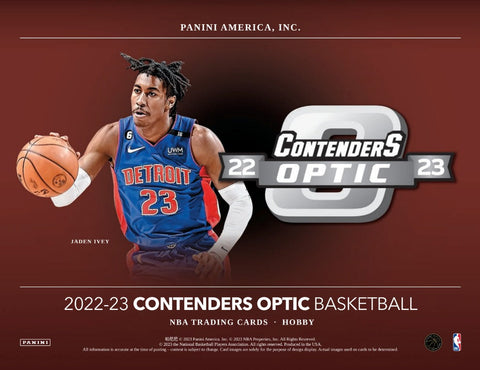 2022-23 Panini Contenders Optic Basketball Hobby Box Opened Live