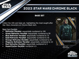 PRE-ORDER: 2023 Topps Star Wars Chrome Black Hobby Box Opened Live