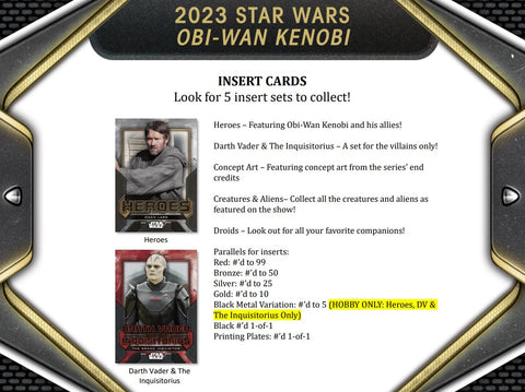 2023 Topps Star Wars: Obi-Wan Kenobi Collector Hobby Box