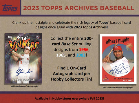 2023 Topps Archives Baseball Collector Box