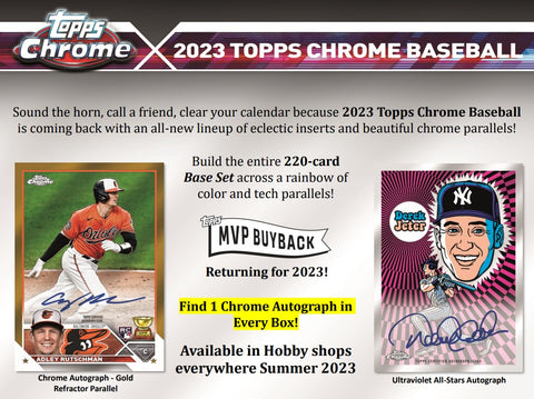 2023 Topps Chrome Baseball Hobby Box