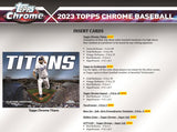 2023 Topps Chrome Baseball HTA Jumbo Box