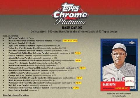 2022 Topps Chrome Platinum Anniversary Baseball Lite Box Opened Live