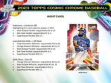 2023 Topps Cosmic Chrome Baseball Hobby Box Opened Live