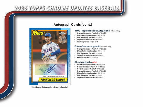 PRE-ORDER: 2025 Topps Chrome Update Series Baseball Value Box