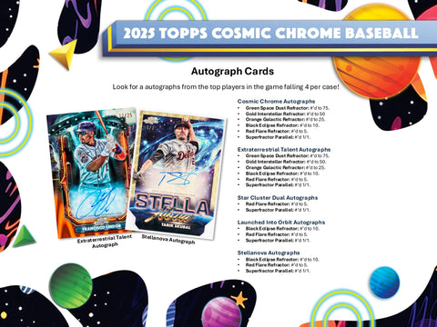 PRE-ORDER: 2025 Topps Cosmic Chrome Baseball Hobby Box