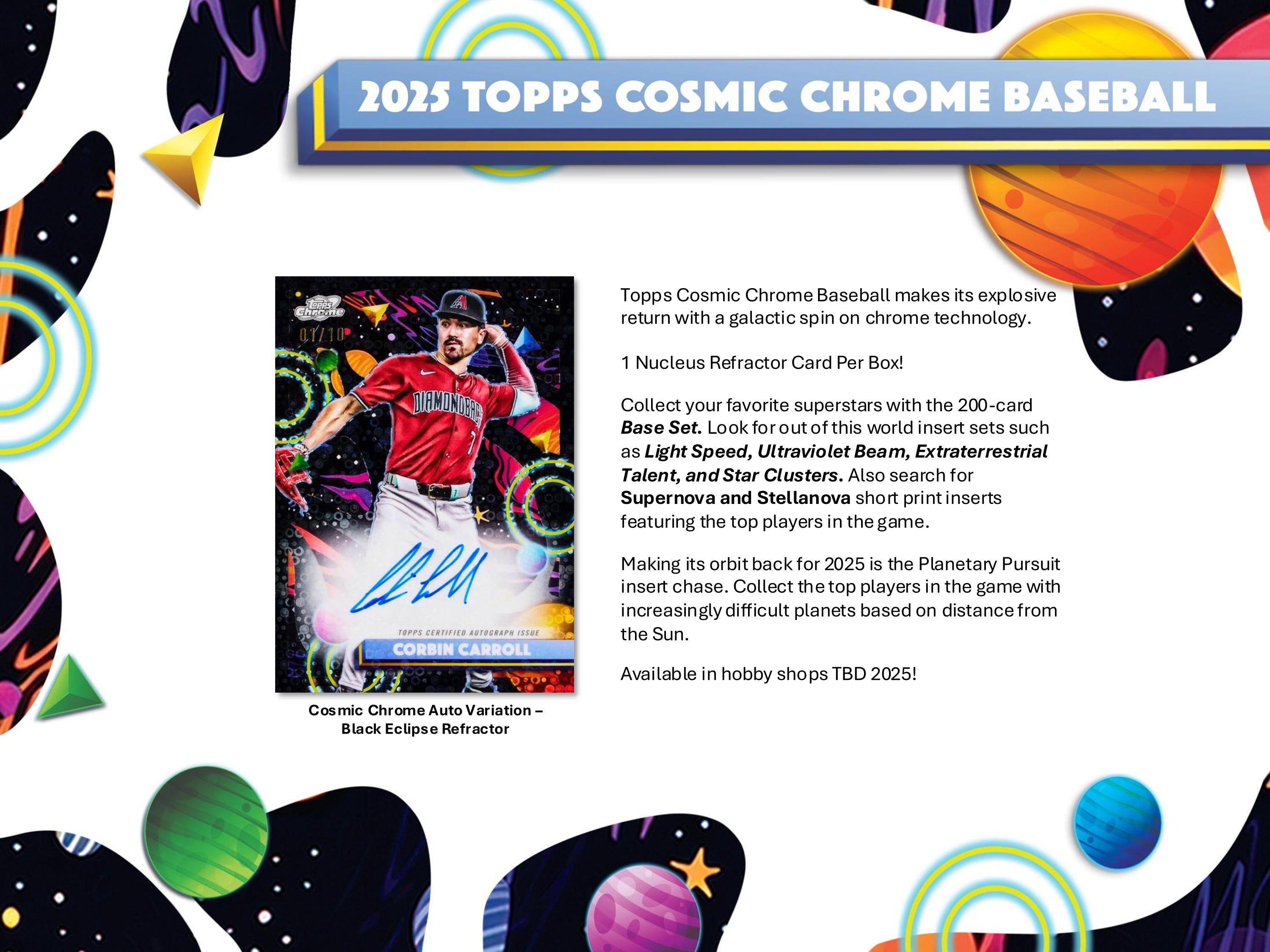 2025 Topps Cosmic Chrome Baseball Hobby Box – HOFBC