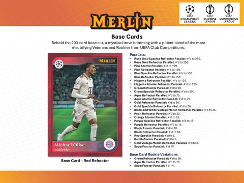 PRE-ORDER: 2024-25 Topps UEFA Club Competitions Merlin Chrome Soccer Value Box