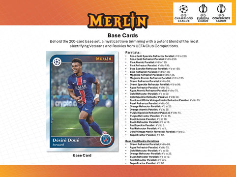 PRE-ORDER: 2024-25 Topps UEFA Club Competitions Merlin Chrome Soccer Hobby Box