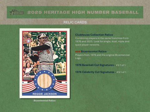 2025 Topps Heritage High Number Baseball Hobby Box