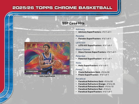 PRE-ORDER: 2025-26 Topps Chrome Basketball Value Box