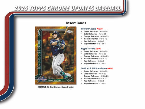PRE-ORDER: 2025 Topps Chrome Update Series Baseball Value Box