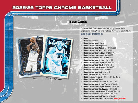 2025-26 Topps Chrome Basketball Hobby Box