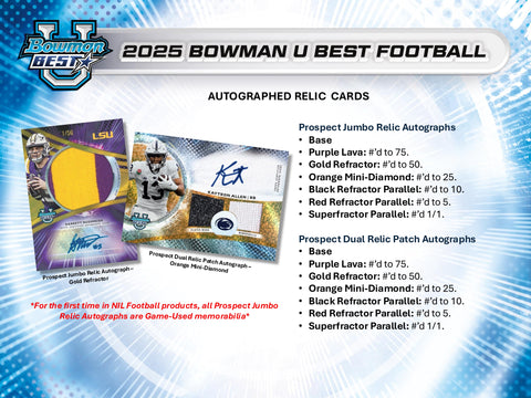 2025 Bowman's Best University Football Hobby Box
