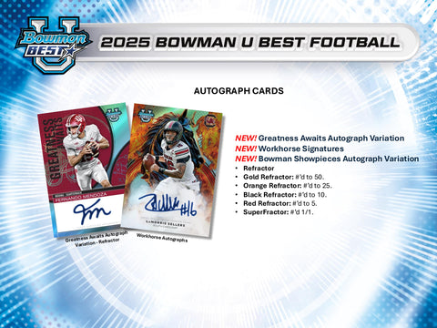 2025 Bowman's Best University Football Hobby Box