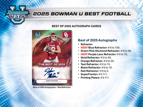 2025 Bowman's Best University Football Hobby Box