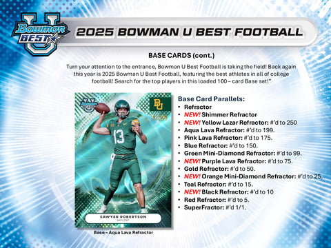 PRE-ORDER: 2025 Bowman's Best University Football Hobby Box