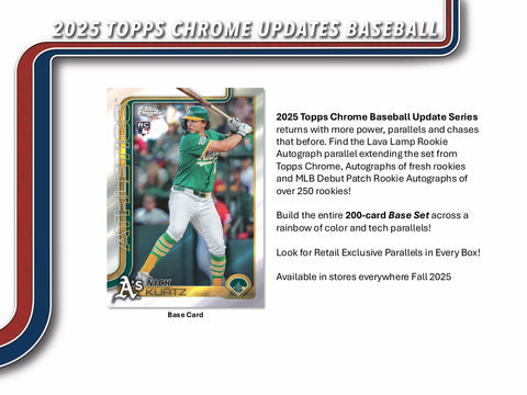 PRE-ORDER: 2025 Topps Chrome Update Series Baseball Mega Box