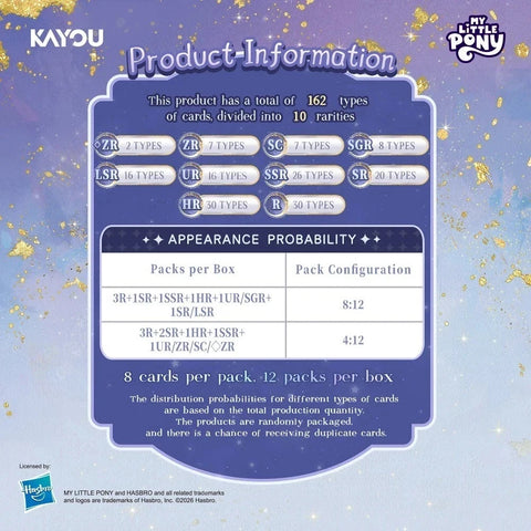 2026 Kayou My Little Pony Friendship Eternal Moon Edition Series 4 Box