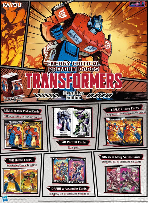 2026 Kayou Transformers Energy Critical Premium Overdrive Edition Series 1 Box