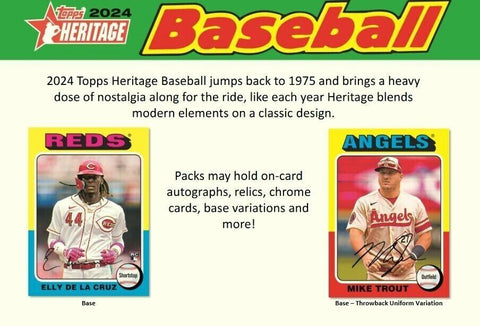 2024 Topps Heritage Baseball Value Box