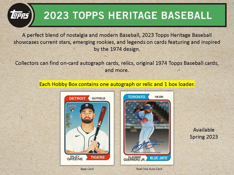 2023 Topps Heritage Baseball Hobby Box Opened Live