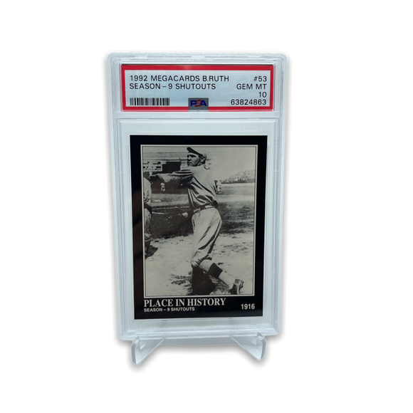 1992 Megacards Baseball Babe Ruth Season 9 Shutouts PSA 10 Single Card