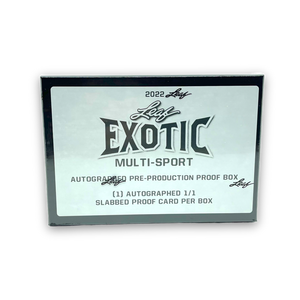 2022 Leaf Exotic Multi-Sport 1/1 Proof Edition Hobby Box