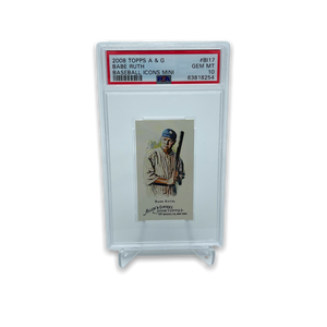 2008 Topps Allen & Ginter Baseball Babe Ruth Icons Mini PSA 10 Single Card
