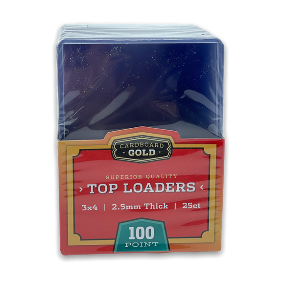 Cardboard Gold 100pt. Top Loaders 25ct. Pack