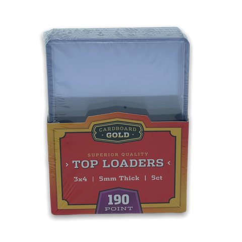 Cardboard Gold Superior Quality Top Loaders 190 Point Pack
