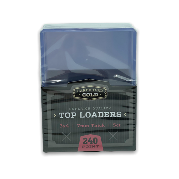 Cardboard Gold Superior Quality Top Loaders 240 Point Pack