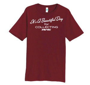 Hall of Fame Baseball Cards Beautiful Day Maroon T-Shirt
