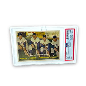 1957 Topps Baseball Dodgers Sluggers Single Card PSA 3.5