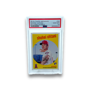 2018 Topps Archives Baseball Shohei Ohtani RC Pitching Stance PSA 10 Single Card