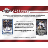 2022 Topps Chrome Baseball HTA Jumbo Box