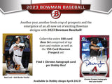 2023 Bowman Baseball Hobby Box