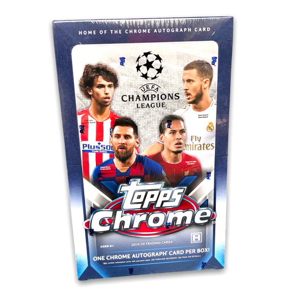 2019-20 Topps Chrome UEFA Champions League Soccer Hobby Box