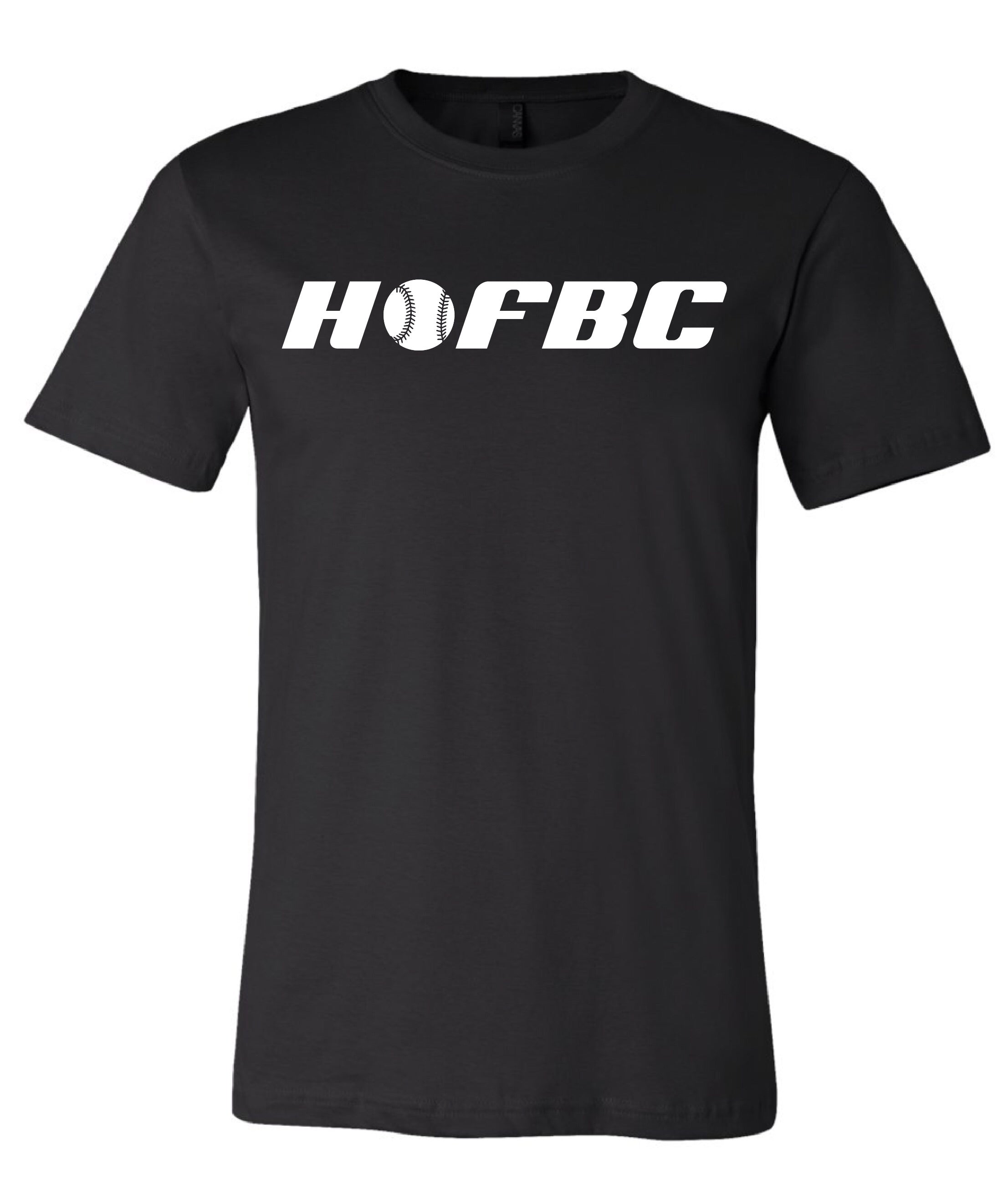 Hall of Fame Baseball Cards HOFBC Logo Black T-Shirt