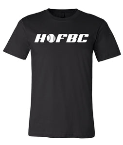 Hall of Fame Baseball Cards HOFBC Logo Black T-Shirt