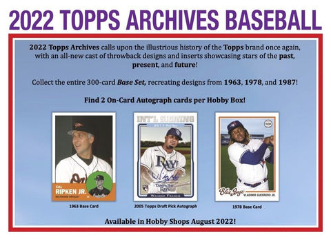 2022 Topps Archives Baseball Hobby Box Opened Live